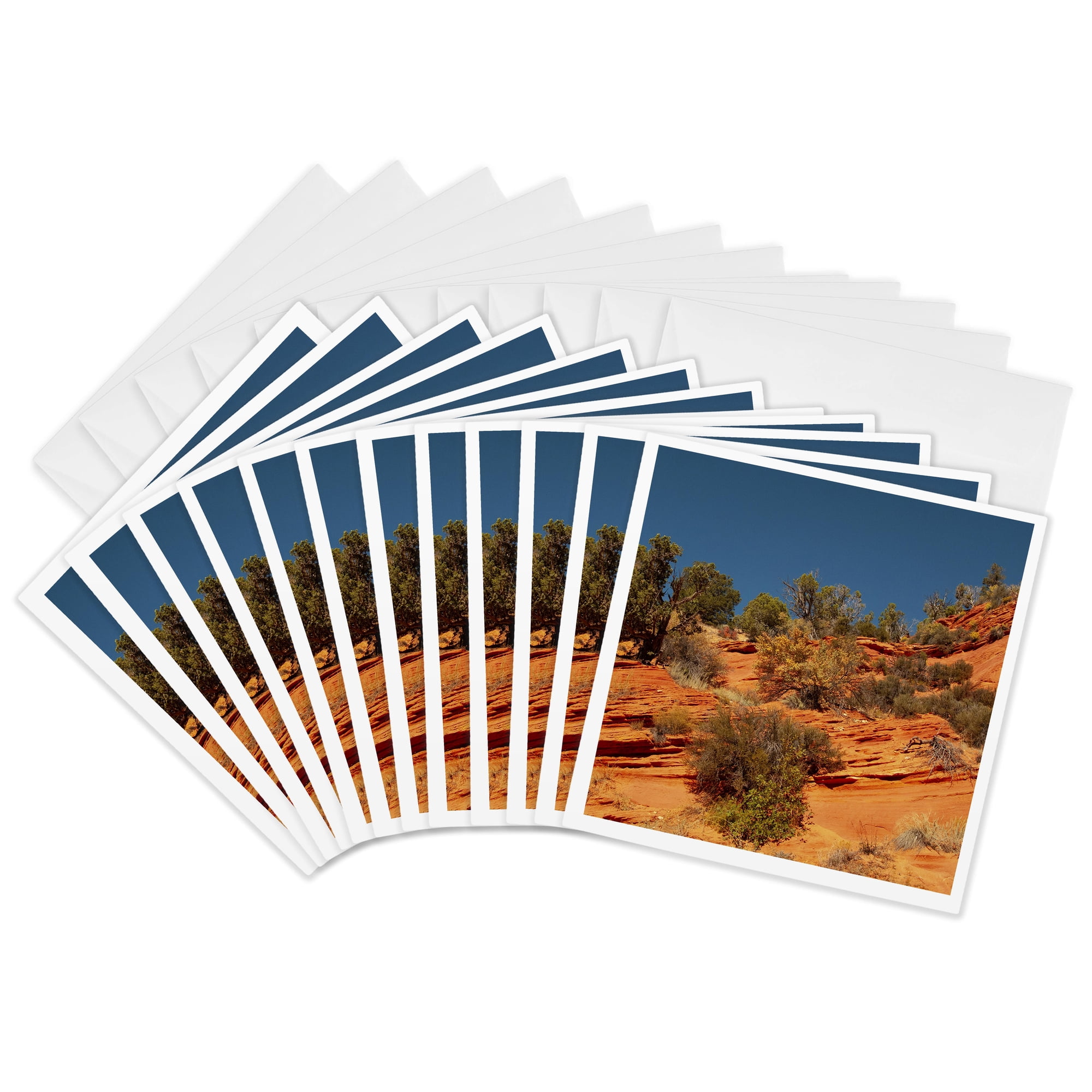 3drose Utah Kanab Peekaboo Slot Canyon 12 Greeting Cards with Envelopes
