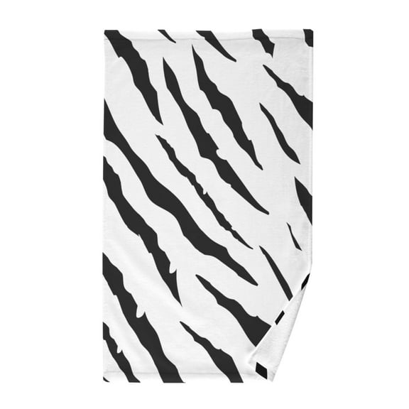 Zebra Black Print Cotton Face Towels Absorbent Hand Towel Soft Bathroom Towel for Kitchen Hotel Decoration
