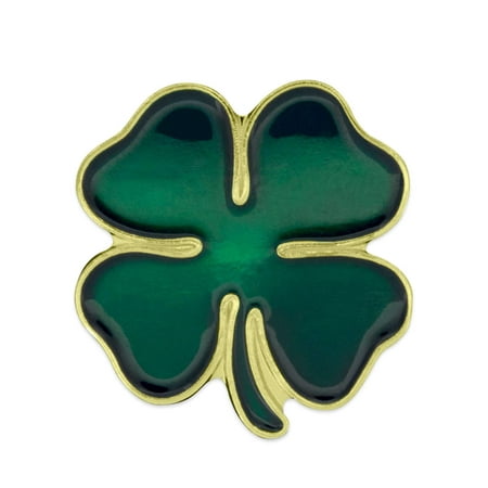 - PinMart's Green Four Leaf Clover St. Patricks Day Lapel Pin