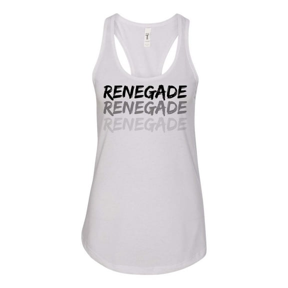 Women's Renegade Dance Lottery K-Camp Ladies Racerback Tank Top-White-xs