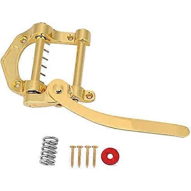 Unidad de trémolo KAIYANG para guitarra Puente vibrato Cordal vibrato eléctricas Tele SG LP ETC Dorado