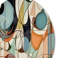 thumbnail image 3 of Designart "Boho Pastels A Pastel Artwork II" Minimalism Round Metal Art, 3 of 5
