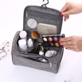 thumbnail image 3 of Womens Men Large Cosmetic Case Makeup Wash Toiletry Bag Storage Handle Waterproof Travel Cosmetic Bag Organizer Travel Kit, 3 of 7