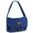 thumbnail image 2 of Spencer Messenger Bag for Men and Women, Vintage Crossbody Shoulder Bag Multi Pocket Crossbody Purses Denim Cloth Satchel, 2 of 11