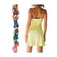 thumbnail image 5 of Robes de Mode Sans Manches à Col en V pour Femmes Mini Robes de Soleil Florales Sexy Dos Nu Décontractées Robe Courte, 5 of 5