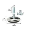 thumbnail image 2 of M6 x 13 x 30mm Leveling Feet Adjustable Leveler for Furniture Table Leg 4pcs, 2 of 4
