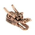 thumbnail image 6 of 10 Pieces Chinese Jewelry Dragon Head Beads Charm Bracelets & Bangles Big Hole Beads Fits Bead Bracelets 22 Rose Gold, 22 x, 6 of 10