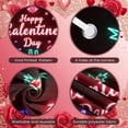 thumbnail image 4 of Red Theme Galentines Banner Heart Pattern Friendship Display Rose Decoration Gift Box Design Heart Backdrop for Galentines Party Girls' Night Friendship Gathering, 4 of 9