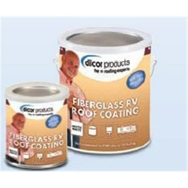 Dicor D6JRPFRCT1 Fiberglass Roof Coating, Tan