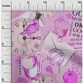 thumbnail image 2 of oneOone Polyester Lycra Dusty Purple Fabric Nostalgia Sewing Craft Projects Fabric Prints By Yard 56 Inch Wide, 2 of 5