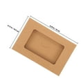 thumbnail image 4 of BESTYASH 10Pcs Light Brown Kraft Paper Envelop Storage Boxes for Postcard Mailing with Open Window 6.3X4.1X0.2In, 4 of 5