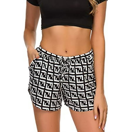 

Cindysus Women Lounge Wide Leg Pajamas Hot Shorts Ladies Baggy Stripes High Waist Holiday Loose Fit Trousers Sleepwear A2 XL