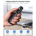 thumbnail image 2 of Presentation Clicker Wireless Presenter Remote for PowerPoint, Powerpoint Clicker with Volume Control PowerPoint Slide Advancer for Mac, Computer, Laptop, 2 of 4