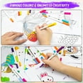 thumbnail image 4 of Markers for Adult Coloring, 24 Colors Dual Brush Markers Pens, Dual Tip Fine Point Art Markers, 4 of 8