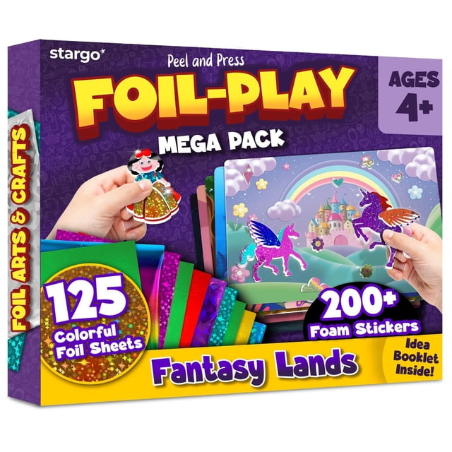 Kit de arte de aluminio Stargo Creative para niños con pegatinas de triple capa