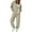 Beige, variant on Zip Up Sweatsuits Sets for Women Soft Fleece Long Sleeve Hoodie Sweatshirt and Jogger Sweatpants Fall 2 Piece Outfit Sets