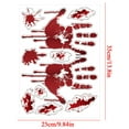 thumbnail image 4 of BOBOMOTI Halloween Decorations Bloody Handprint Window Clings for Halloween Party Decorations Scary Halloween Reusable Window Stickers Wall Decor, 4 of 4