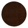 thumbnail image 6 of Unique Loom Solid Shag Collection Area Rug (7' 10" Round Chocolate Brown), 6 of 7