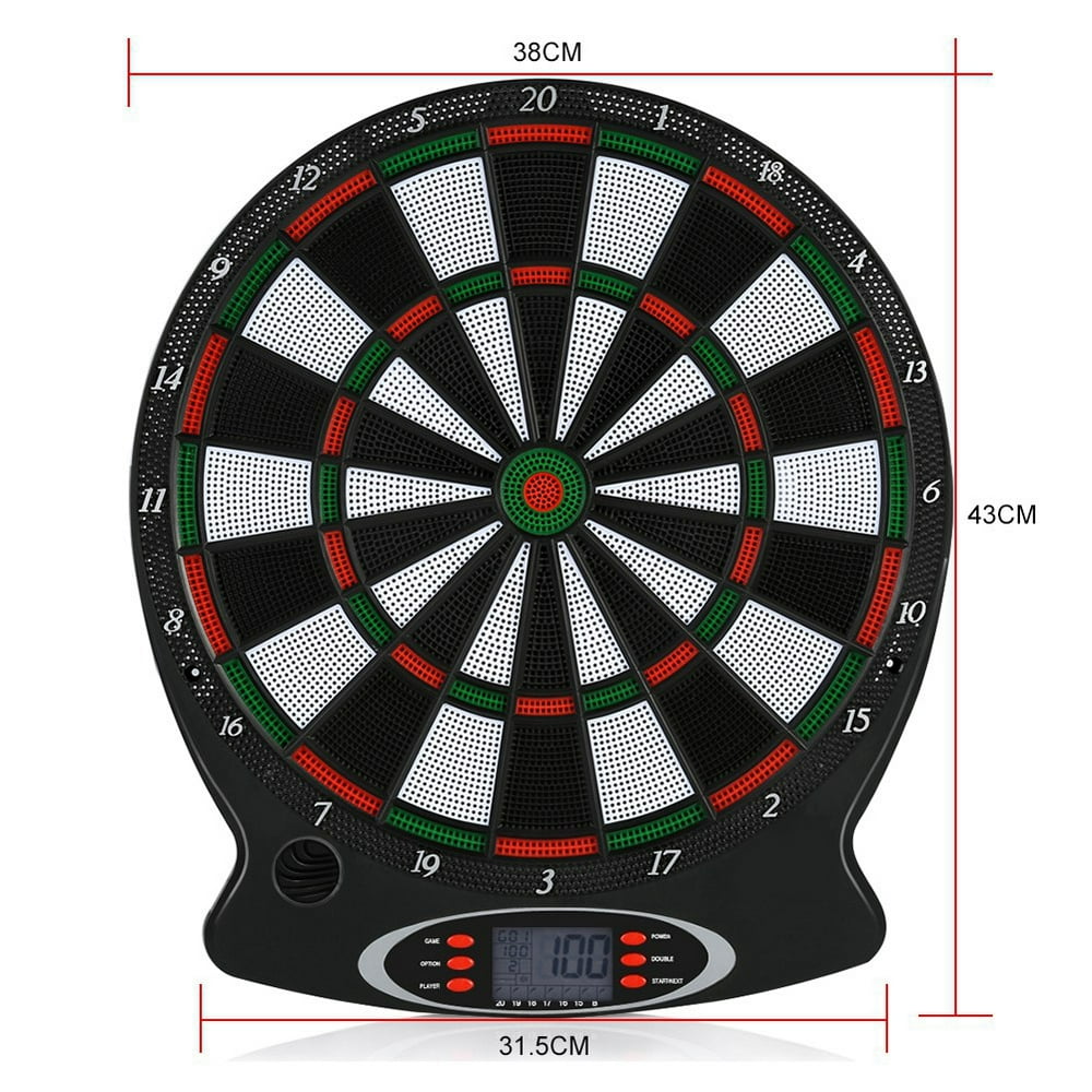 Garosa Dart Target Game,Electronic Soft Tip Dartboard LCD Display 15