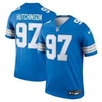 Men's Nike Aidan Hutchinson Blue Detroit Lions Legend Player Performance Top