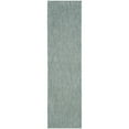 thumbnail image 6 of SAFAVIEH Courtyard Morven Chevron Stripes Indoor/Outdoor Area Rug, 6'7" x 9'6", Aqua/Grey, 6 of 10