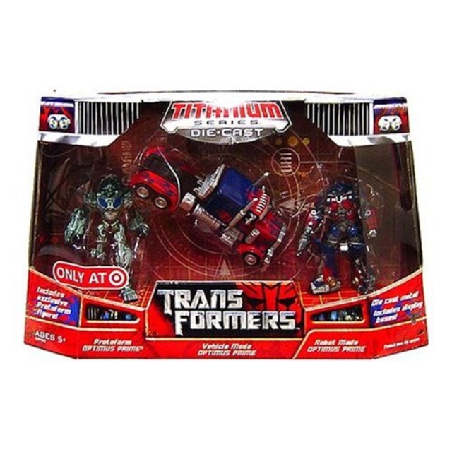 transformers movie titanium series die cast optimus prime set