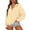 07#Beige, variant on Women's Oversized Full Zip Hoodie Long Sleeve Zip Up Hooded Sweatshirt Kangaroo Pocket Soft Casual Outerwear for Fall Winter Daily Wear