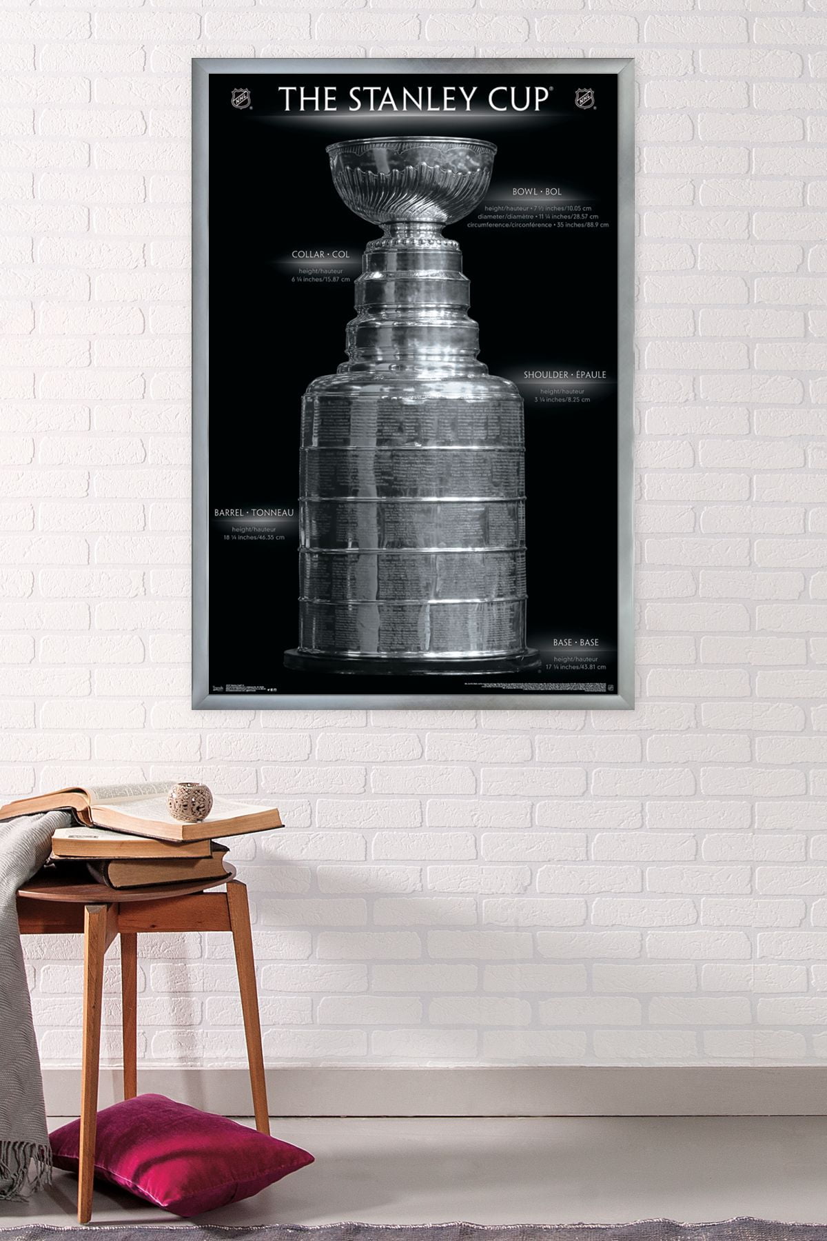 NHL League - Stanley Cup 16 Wall Poster, 22.375" x 34", Framed