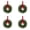 Green*4, variant on 27CM Christmas Norfolk Pine Wreath, with Burgundy Velvet Ribbon Bow, Farmhouse Style Mini Wreath, for Kitchen Door Window Cabinet Holiday Home Decoration, 1Pcs