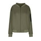 thumbnail image 4 of Camisas para mujer,Chaqueta de punto holgado con cremallera para mujer, estilo béisbol de manga larga, de poliéster, ideal para uso informal en casa, sopatenor, 4 of 8