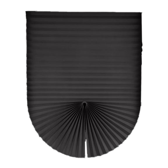 Cordless No-Drill Adjustable Window Blinds, Temporary Stick-On Pleated Paper Shades for Privacy & Light Control, UV Protection Easy to Cut & Install for Nursery Bedroom Bathroom