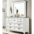 thumbnail image 4 of Modern Bedroom Collection With King Panel Bed, Dresser, Mirror, Nightstand, Chest Antique White Size Bed And Stylish Accessories, 4 of 6
