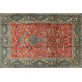 thumbnail image 1 of Ahgly Company Machine Washable Indoor Rectangle Traditional Saffron Red Area Rugs, 5' x 7', 1 of 7