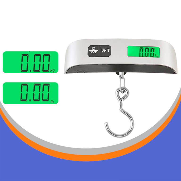 Luggage Scale 50kg/110LB, TXY Portable LCD Display Electronic Scale Weight  Balance Suitcase Travel Bag Hanging Steelyard Scale Tool with Hook - Yahoo  Shopping