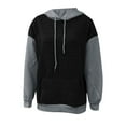 thumbnail image 3 of Hoodie Womens Sweatshirt Oversized Hoodie Women Casual Lightweight Cropped Zip Up Women's Casual Loose Fit Long Sleeve Color Block Pocket Hoodie Sweatshirt For Daily Wear Spring Autumn Winter, 3 of 5