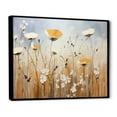 thumbnail image 2 of Designart "Elegant Beige Wildflower Splendor IV" Wildflowers Floater Framed Canvas Prints, 2 of 5