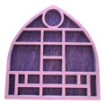 thumbnail image 4 of Miniatura de joyero, bandeja para colección de piedras, soporte portátil para objetos de colección. Rosa, 4 of 9