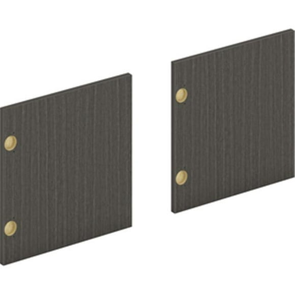 60 in. Mod Laminate Doors, Slate Teak - Set of 2