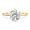 Yellow gold, variant on 2.00Ct Round Cut Moissanite Solitaire Engagement Ring – 6 Claw Setting Ring in 14K White Gold for Women