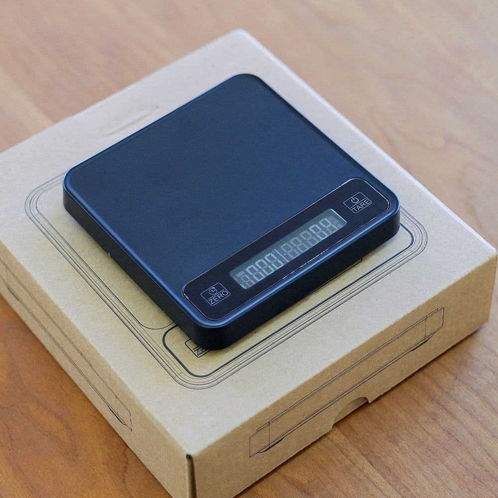 Coffee Scale with Timer, 0.1g High Precision, for Espresso and Hand Brewing, USB Rechargeable, with App Connectivity