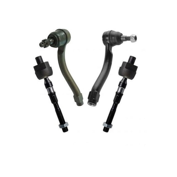 Front Tie Rod End Set 4 Piece - Compatible with 2008 - 2012 INFINITI EX35 2009 2010 2011