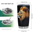 thumbnail image 2 of Vaso Oasisdream de acero inoxidable de 600 ml con estampado de leones, 2 of 6