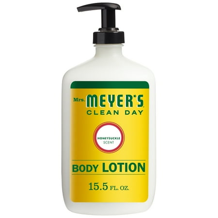Clean Scented Body Lotion - Mrs. Meyer's Clean Day Body Lotion, Honeysuckle, 15.5 oz