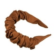 thumbnail image 7 of Unique Bargains 1 Pcs Solid Color Pleated Headband  for Women Hairband Hair Hoop Hair Accessories Orange, 7 of 7