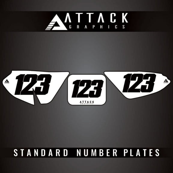 Attack Graphics Number Plate Backgrounds for Honda CRF50F 2006