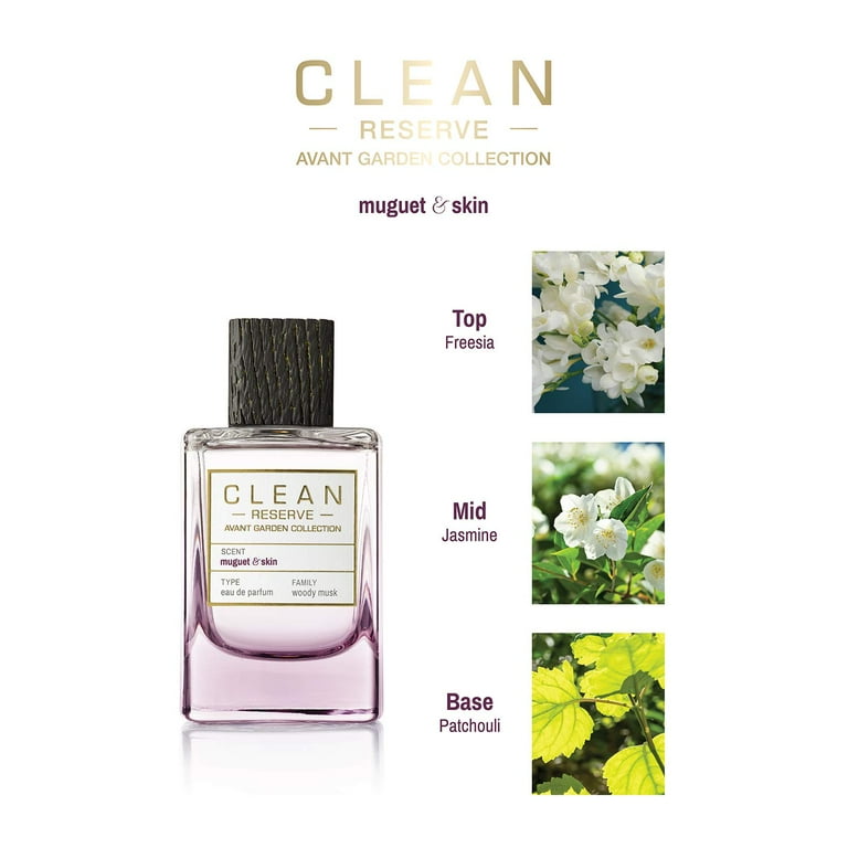 CLEAN RESERVE MUGUET & SKIN 3.4 OZ / 100 ML EAU DE PARFUM SPRAY