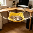 thumbnail image 4 of Hanging Cat Hammock Crate Cooling Summer Bed Breathable Portable Indoor Outdoor Pet Lounger Easy Clean, 4 of 6