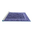 thumbnail image 2 of Ahgly Company Machine Washable Indoor Square Persian Blue Traditional Area Rugs, 8' Square, 2 of 4