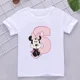thumbnail image 3 of Camisetas de algodón para niños de Minnie con combinación de letras de la A a la Z y nombres, ropa de dibujos animados de Disney Kawaii, camisetas para niños y niñas, camisetas casuales, 3 of 5