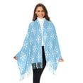 thumbnail image 3 of FORMRS Womens Scarf Winter Soft Long Big Warm Shawls Wrap Tassel Scarves, Snowflake Pattern, 3 of 9